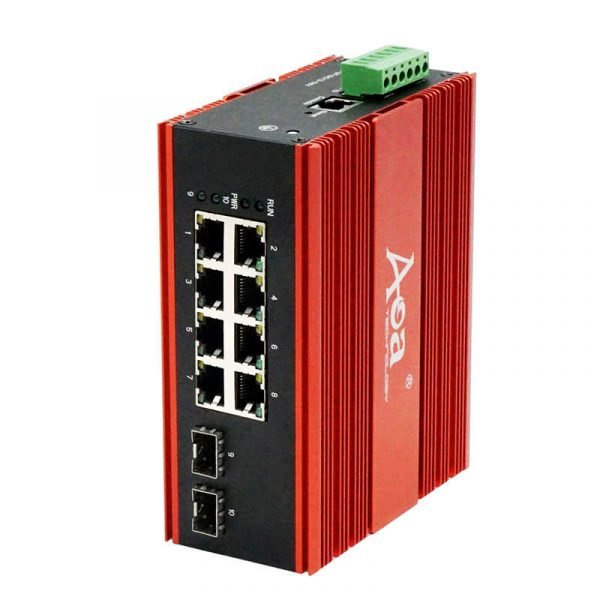 IMS3210-8T2S_industrial managed switch with 8 RJ45 ports