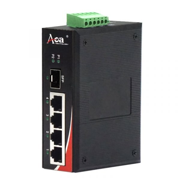 DES1005-4P1S-5 ports 100M industrial PoE switch