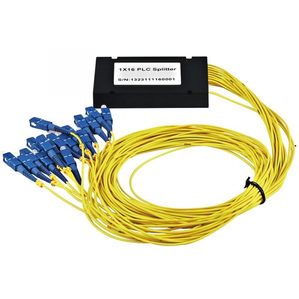 PLC-A-116_1x16 fiber optic PLC splitter_ABS box type