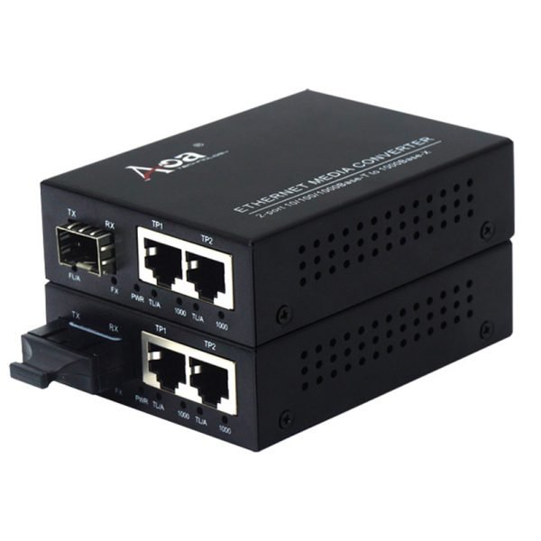 AOM-3102_1000M media converter_2TX