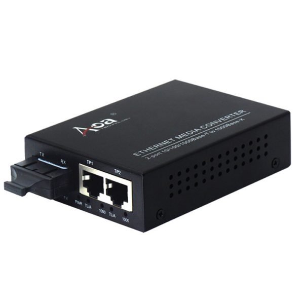 AOM-3102_gigabit 2 ports media converter SC